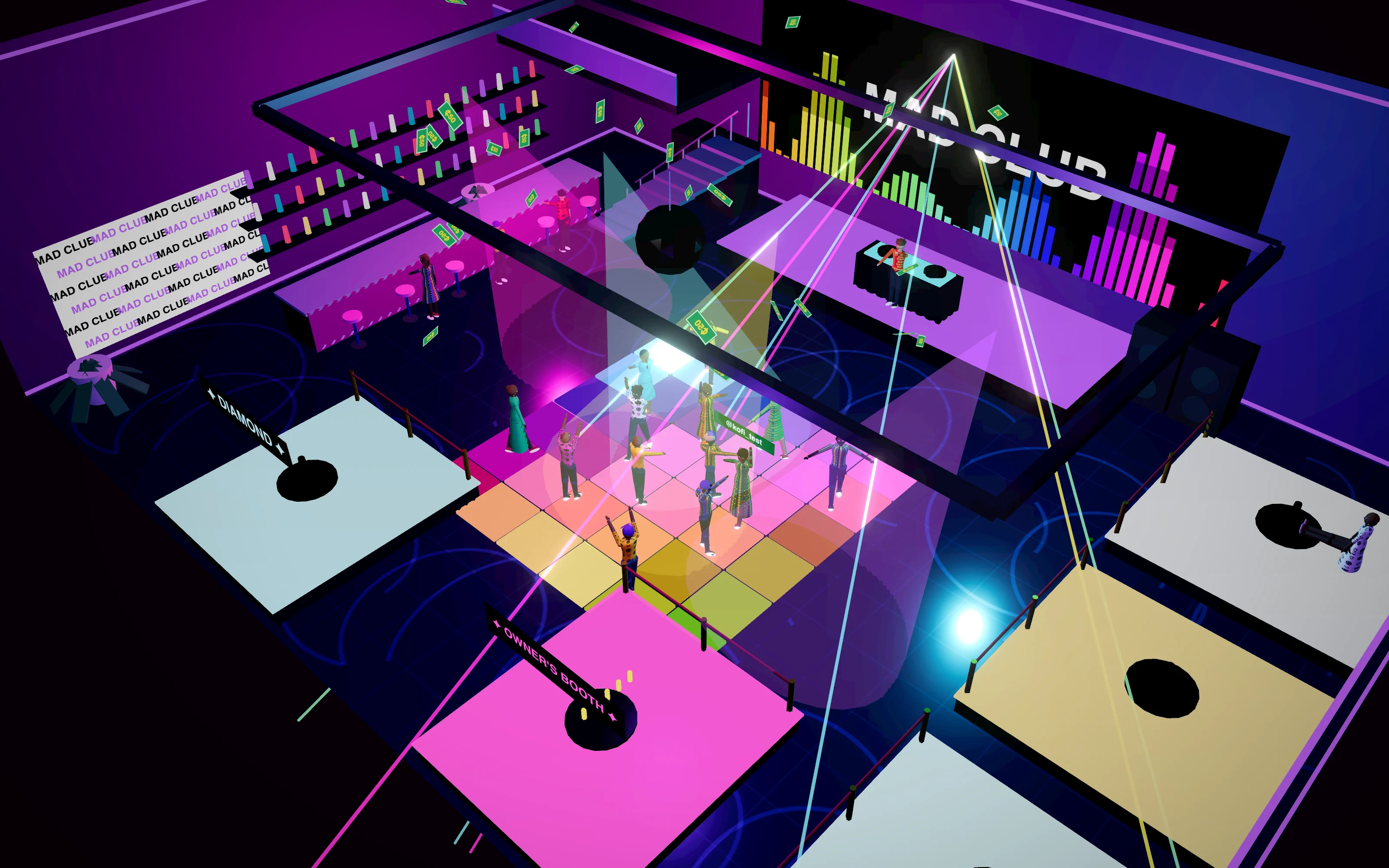 Inside MAD Club in Accra Life: LED dance floor, lasers and VIP sections